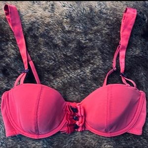 Retro Pink Push Up Bra